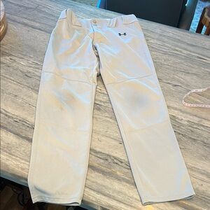 Under Armour Youth xl Gray Baseball Pants bundle 2 pairs